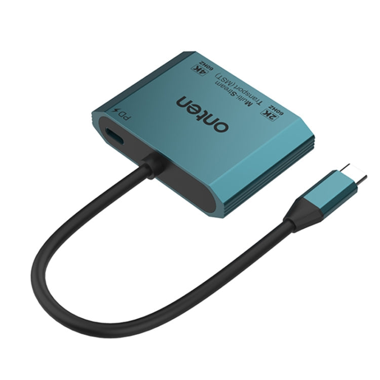 Rynx | Onten M205 3 in 1 Type-C to HDMI+VGA+PD Fast Charging Video Converter (Green)