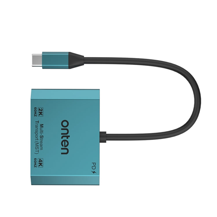 Rynx | Onten M205 3 in 1 Type-C to HDMI+VGA+PD Fast Charging Video Converter (Green)