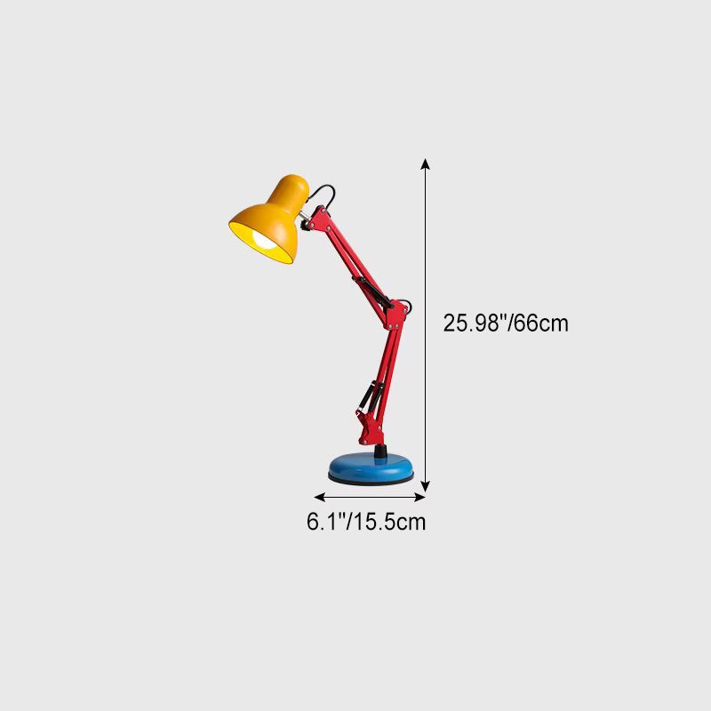 Rynx | Modern Simplicity Memphis Iron Half-Circle 1-Light Table Lamp for the Study