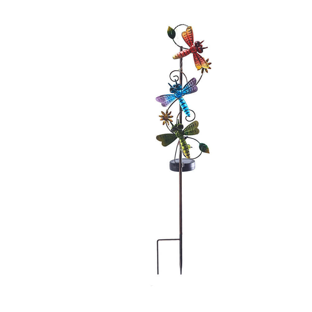Rynx | GardenGlow Solar Garden Light | Metal Design | Butterfly, Dragonfly, Hummingbird | Landscape Lighting