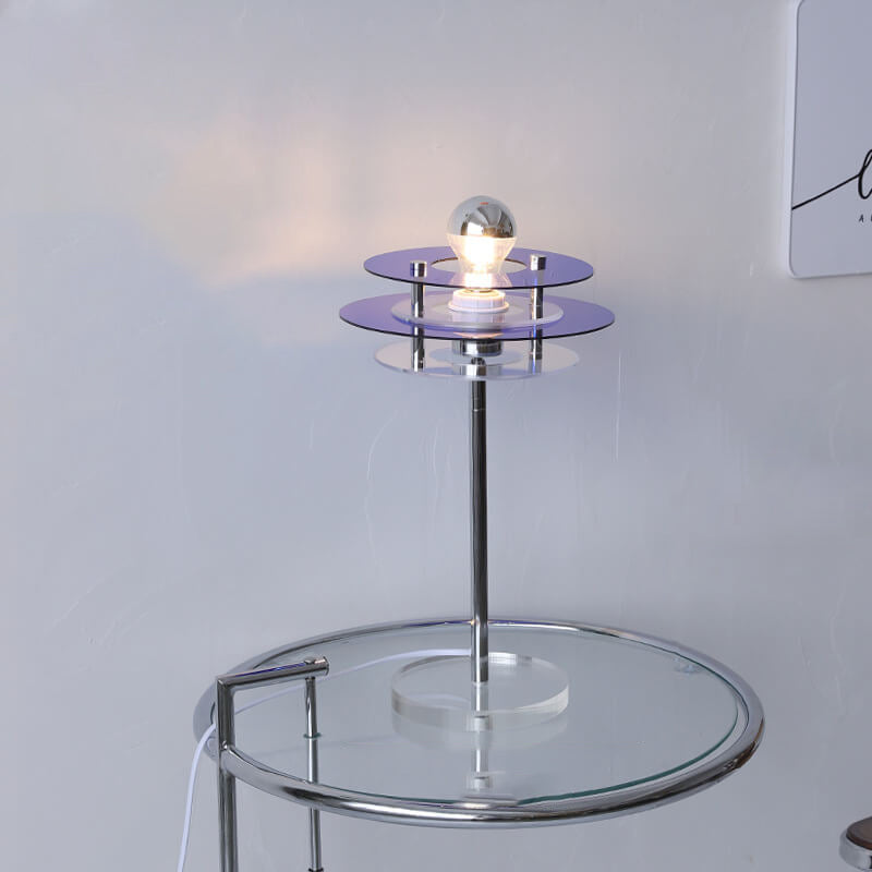 Rynx | AstroVibe Modern Acrylic Table Lamp | Space-Saucer Design | Unique | Mood Light | Home Decor