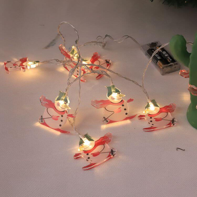Rynx | HoliGlow LED String Lights | Christmas Decor | Battery Operated | Warm Light & Festive Designs