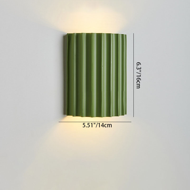 Rynx | Contemporary Nordic Resin Tiles 2-Light Wall Light for Bedroom