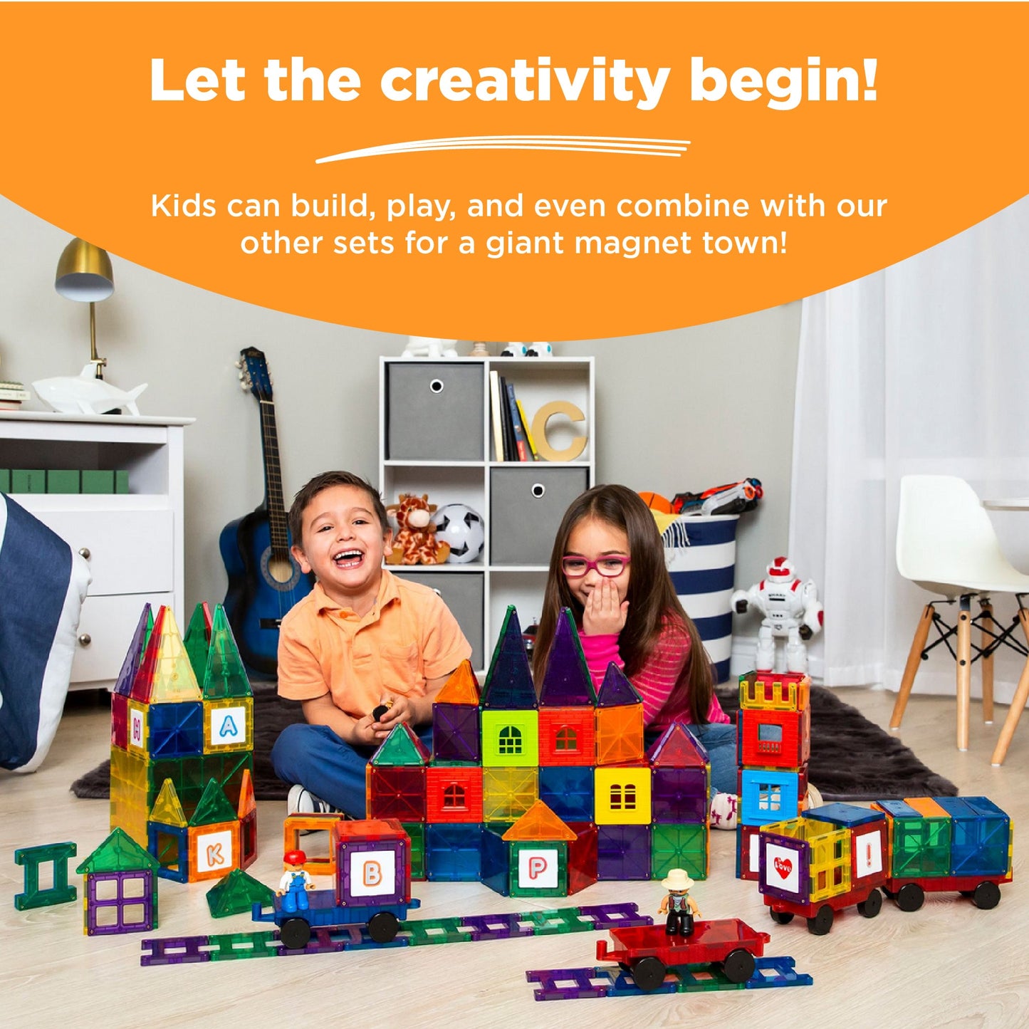 Rynx | 265-piece Child Magnetic Tiles STEM Construction Toy Building Block Set
