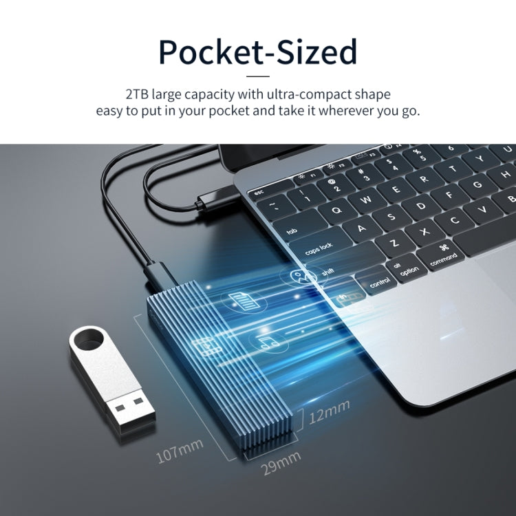 Rynx | ORICO M2PJM-C3 M.2 SSD Dual Protocol Hard Drive Enclosure