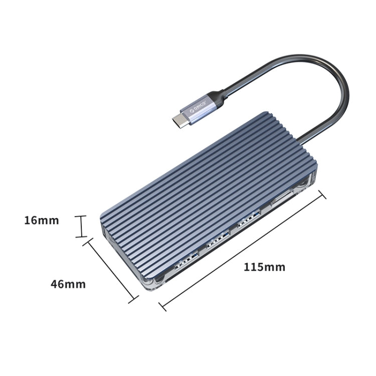 Rynx | ORICO 6 in 1 Type-C Transparent HUB