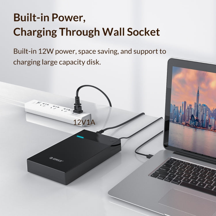 Rynx | ORICO 3599U3 2.5 / 3.5-Inch Portable Hard Drive Enclosure, EU Plug