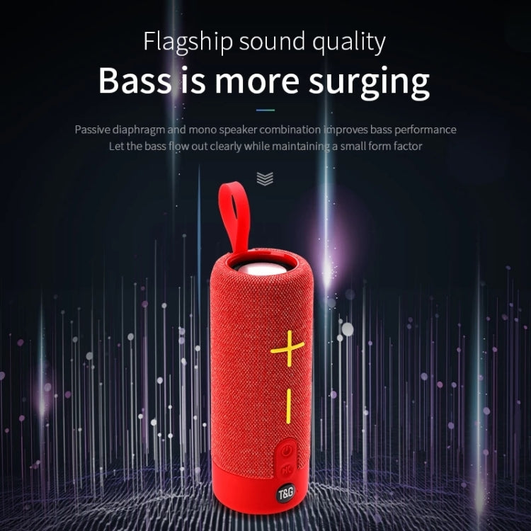 RYNX | T&G TG619 Portable Bluetooth Wireless Speaker Waterproof Outdoor Bass Subwoofer Support AUX TF USB(Peacock Blue)
