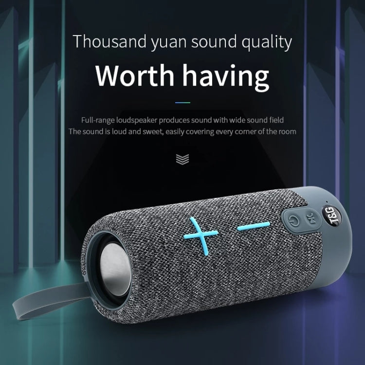 RYNX | T&G TG619 Portable Bluetooth Wireless Speaker Waterproof Outdoor Bass Subwoofer Support AUX TF USB(Peacock Blue)
