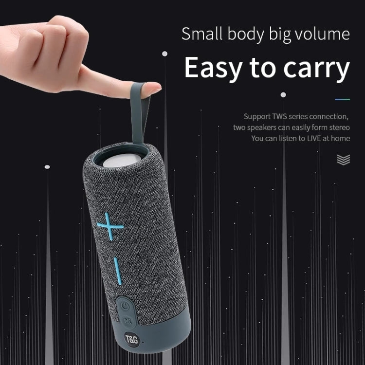 RYNX | T&G TG619 Portable Bluetooth Wireless Speaker Waterproof Outdoor Bass Subwoofer Support AUX TF USB(Peacock Blue)