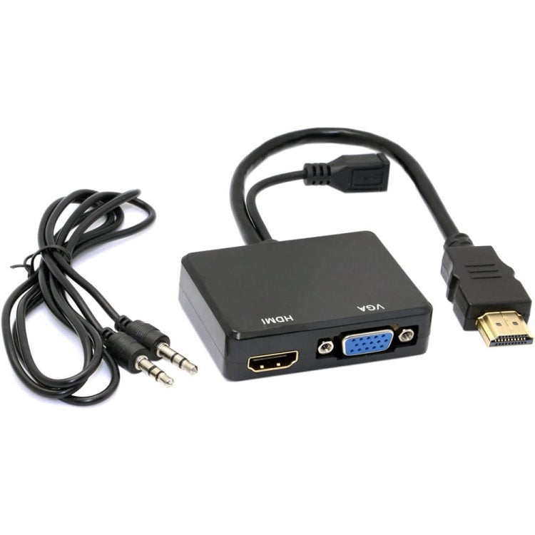 Rynx | Multi-Screen-Display One-to-Two HDMI to VGA Converter