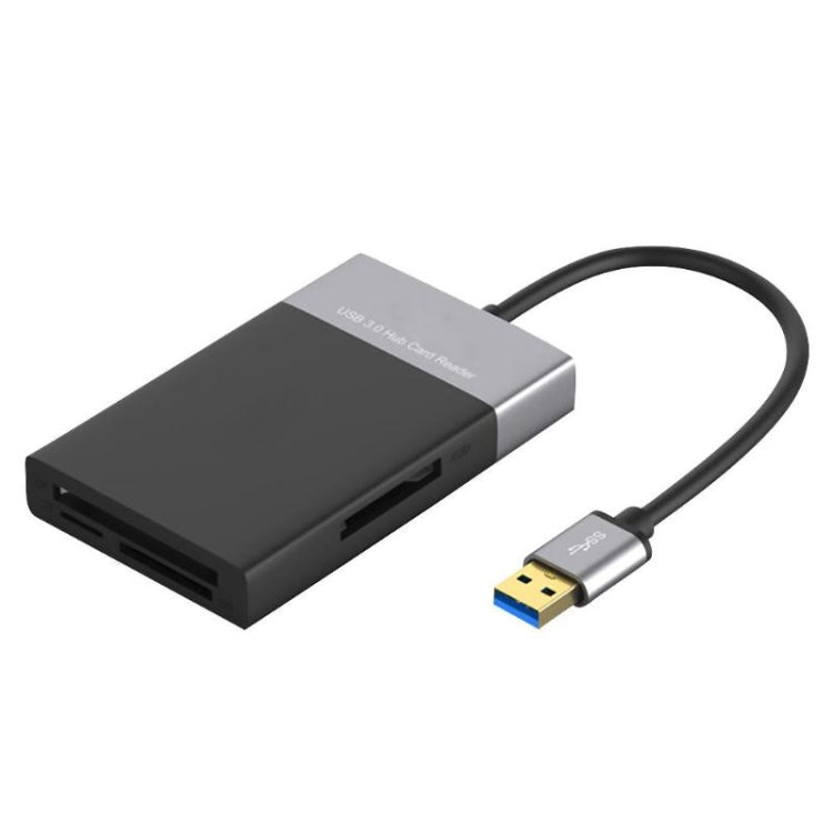 Rynx | 6-in-1 USB 3.0 to USB3.0 x 2+CF card+TF card+SD card+XQD card HUB adapter
