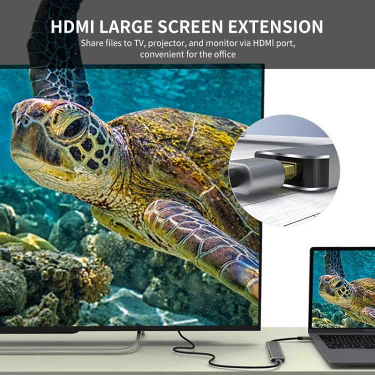 Rynx | ENKAY Hat-Prince 5 in 1 Type-C Hub 4K HDMI Converter Docking Station USB 3.0 Adapter
