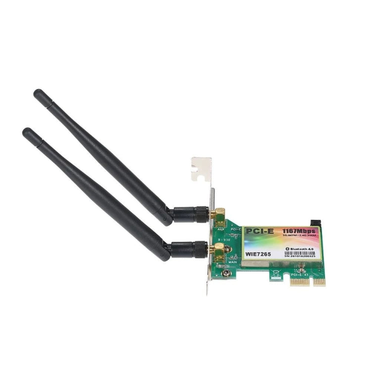 Rynx | WIE7265 Dual Band 802.11ac 1167Mbps PCI-e WiFi Adapter + Bluetooth 4.2 WLAN Network Card