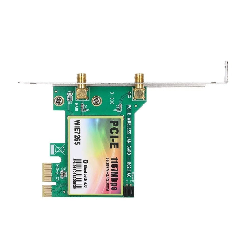 Rynx | WIE7265 Dual Band 802.11ac 1167Mbps PCI-e WiFi Adapter + Bluetooth 4.2 WLAN Network Card