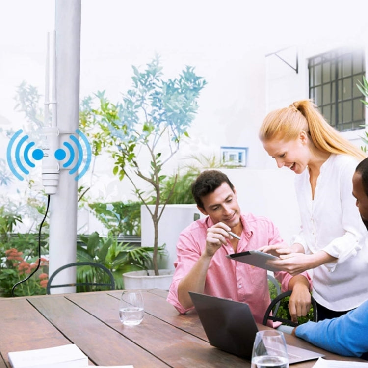 Rynx | WAVLINK WN570HA1 Weatherproof 2.4+5GHz 600Mbps Outdoor WiFi Range Router Extender, Plug: UK Plug