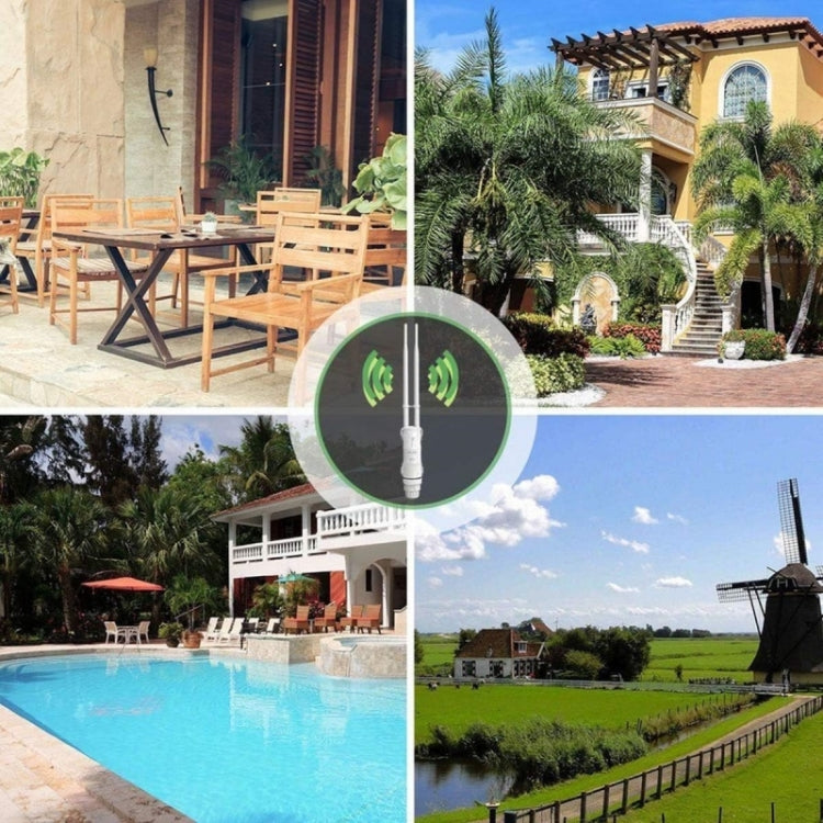 Rynx | WAVLINK WN570HA1 Weatherproof 2.4+5GHz 600Mbps Outdoor WiFi Range Router Extender, Plug: AU Plug