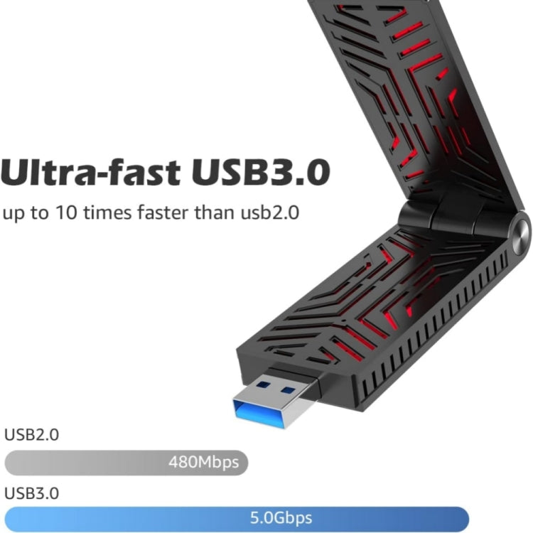 Rynx | WAVLINK WN690X1 For PC AX1800 WiFi 6 Wireless-AX USB3.0 Adapter Dual Band Network Adapter