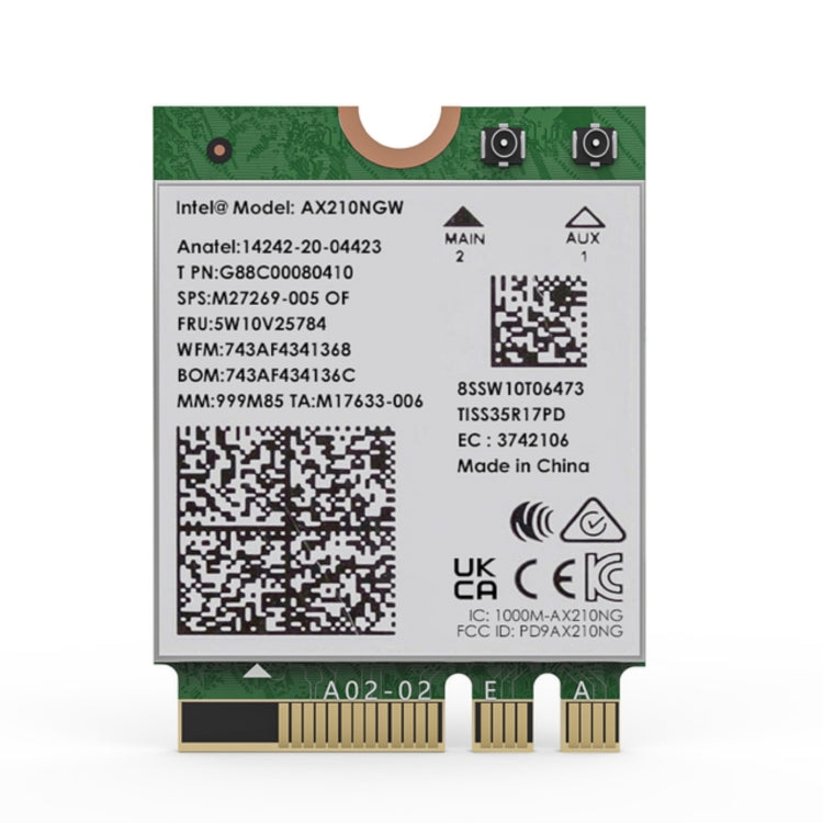 Rynx | WAVLINK WN675X3M Tri-Band Wi-Fi 6E Network Card Module BT 5.2 5400Mbps Network Adapter