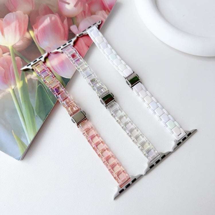 Rynx | For Apple Watch Series 5 40mm Laser PC Colored 12mm Slim Watch Band (White)