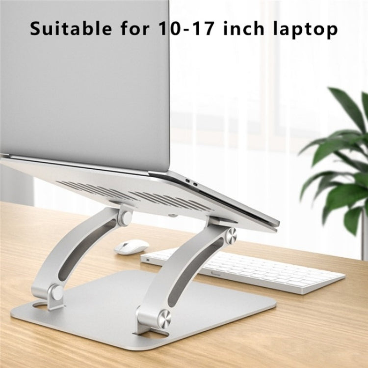 Rynx | AS010-BMW Aluminum Alloy Laptop Computer Riser Desktop Laptop Stand Holder (Gray)