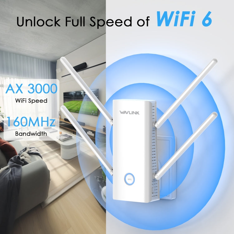 Rynx | Wavlink WN583AX3 AX3000 Dual Band WiFi Repeater/AP/Router/Mesh Mode WiFi Extender, Plug:AU Plug