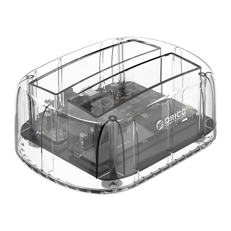 Rynx | ORICO 6239U3 3.5/2.5-Inch 2-Bay Transparent USB3.0 Common Read & Write Hard Drive Dock