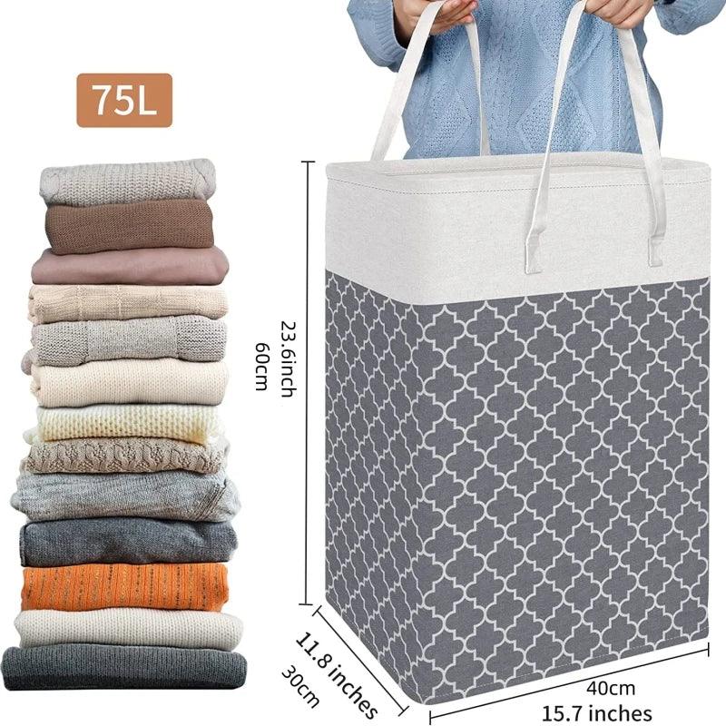 Rynx | Oversized waterproof laundry basket with 75L capacity and ergonomic handles