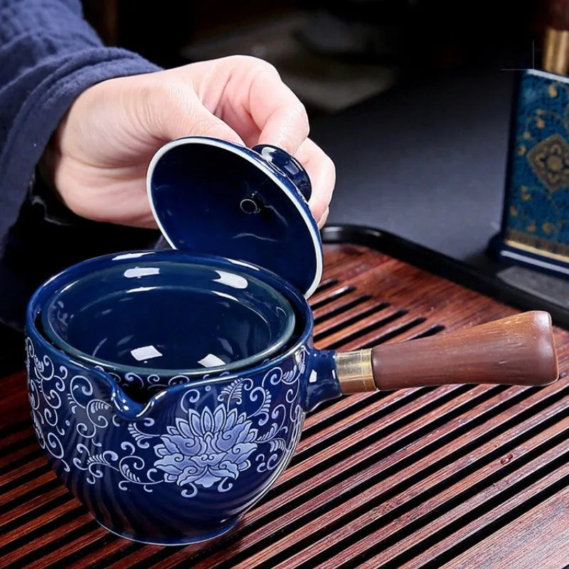 Rynx | Traditional Harmony Ceramic Rotating Teapot