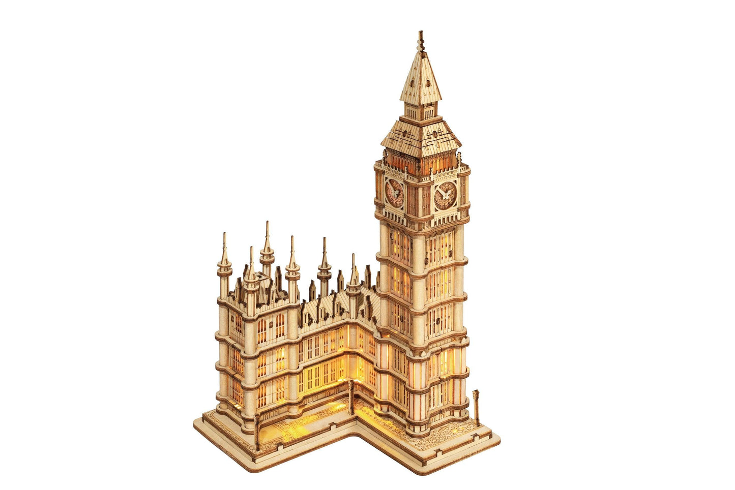 Rynx | 3D Architectural Wooden Puzzle Set: Build Big Ben, Tower Bridge & Five-Story Pagoda