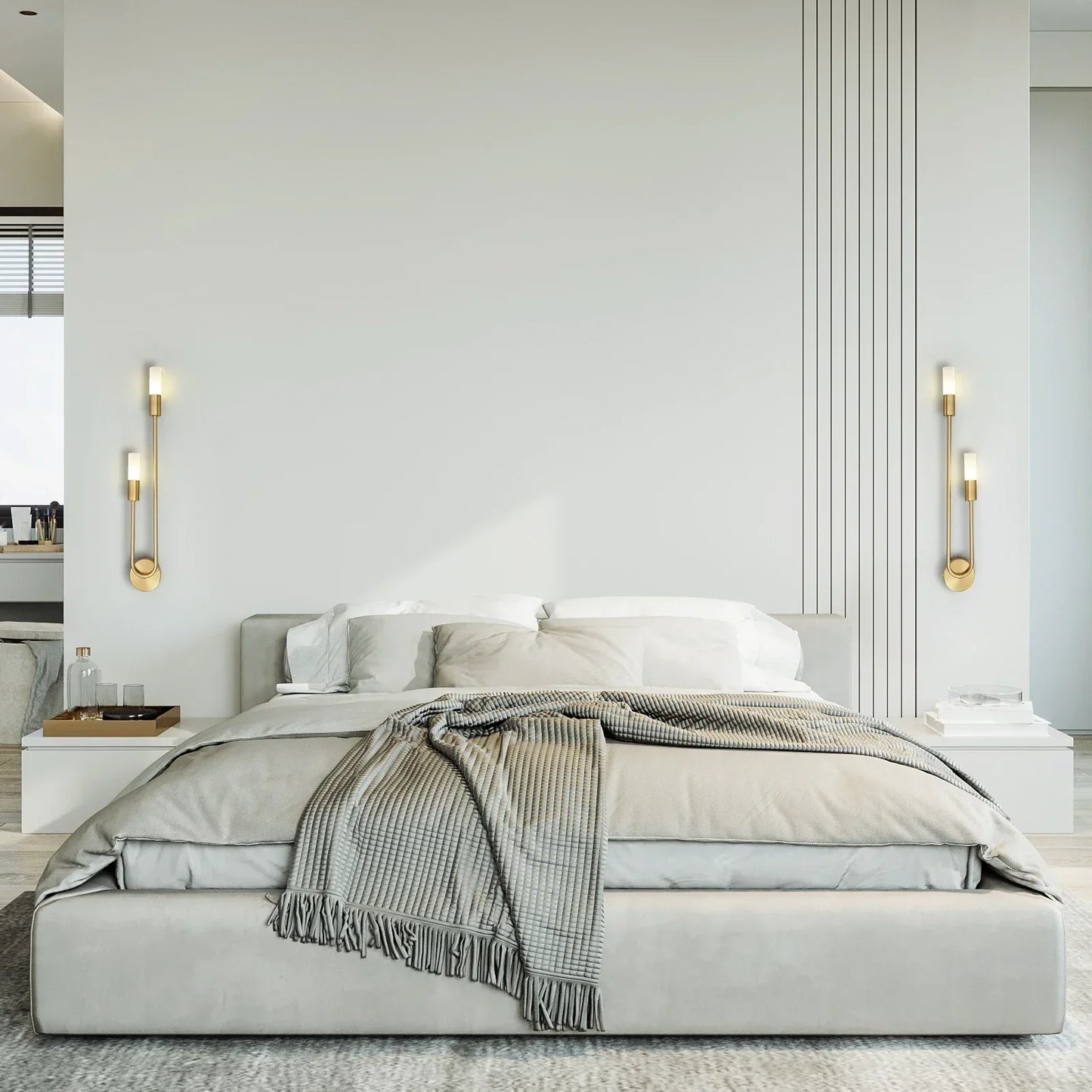 Rynx | Modern Wall Lamp in Gold