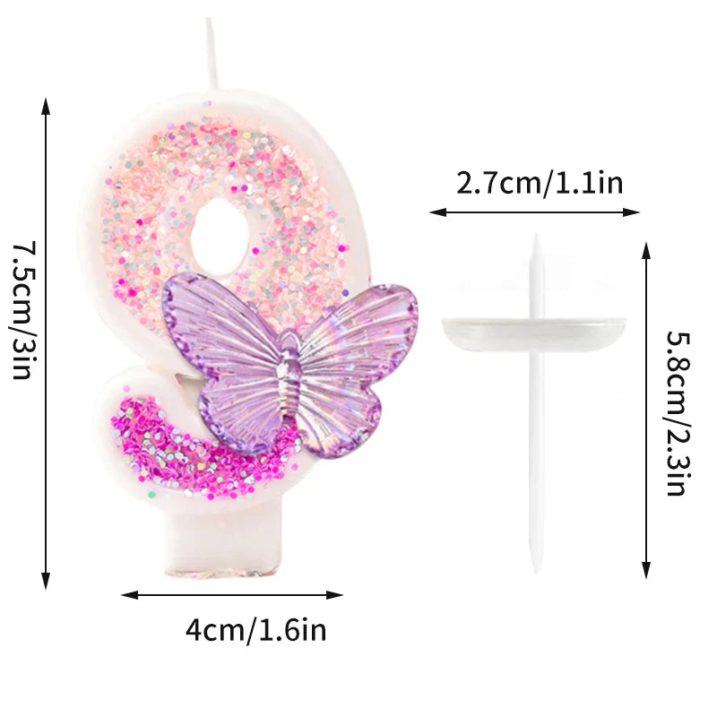 Rynx | Crown Number Candles for Birthdays – Digital 0-9 Cake Decoration with Ocean Starfish and Seashells Cake Topper for Anniversary and Special Days