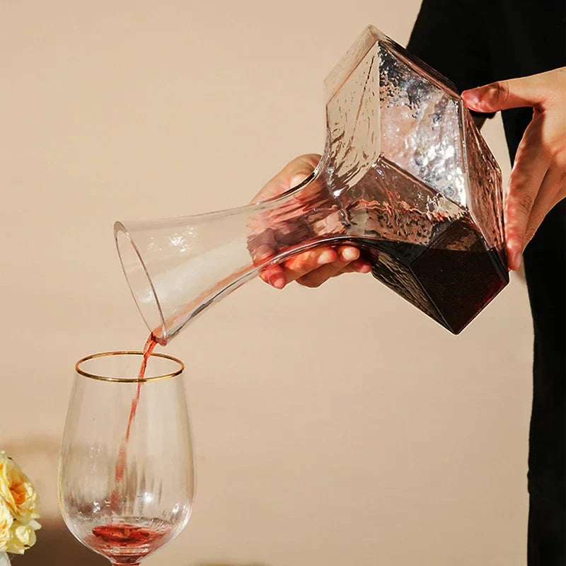Rynx | Irregular Crystal Glass Wine Decanter
