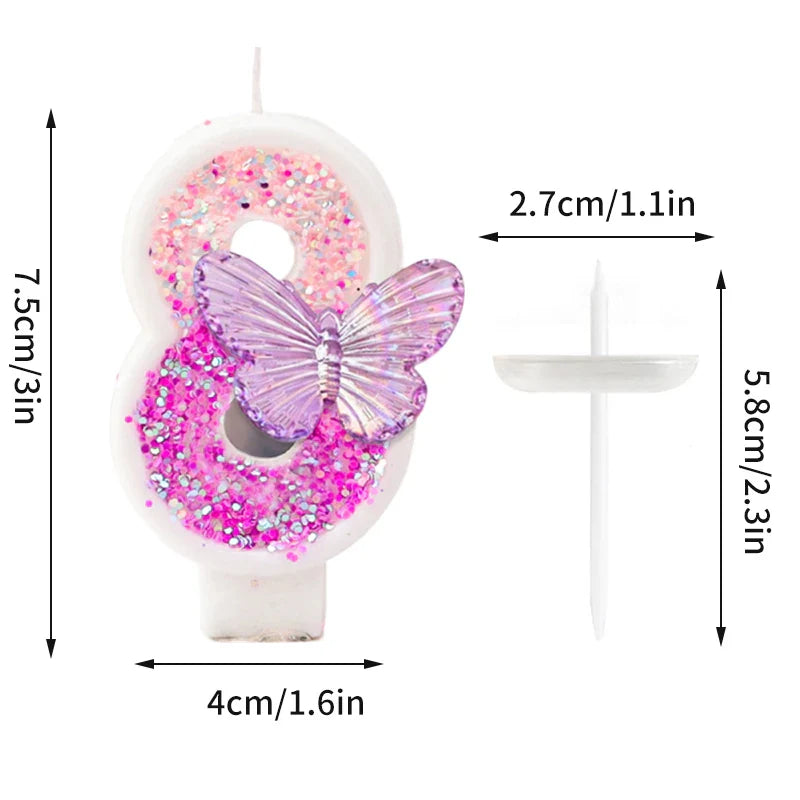 Rynx | Crown Number Candles for Birthdays – Digital 0-9 Cake Decoration with Ocean Starfish and Seashells Cake Topper for Anniversary and Special Days