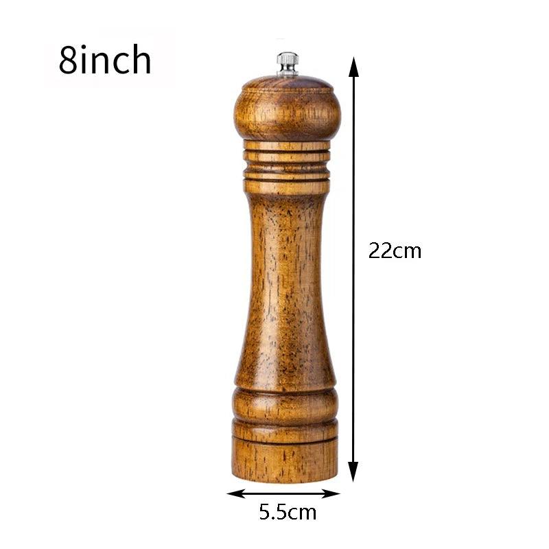 Rynx | Elegant adjustable salt and pepper mill set made of solid wood for outdoor dining
