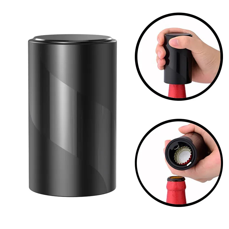 Rynx | Electric Wine Opener - Automatic Corkscrew with Stand Holder, Foil Cutter, and Beer Bottle Opener - Kitchen and Bar Can Opener