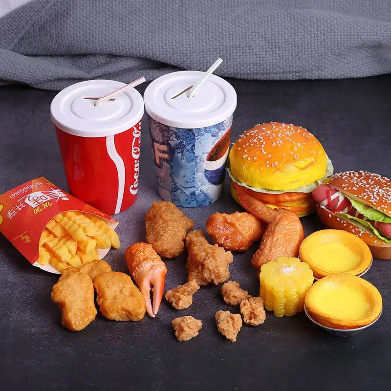 Rynx | Realistic PVC Fried Chicken Legs and Wings Props for KFC Theme Events and Displays