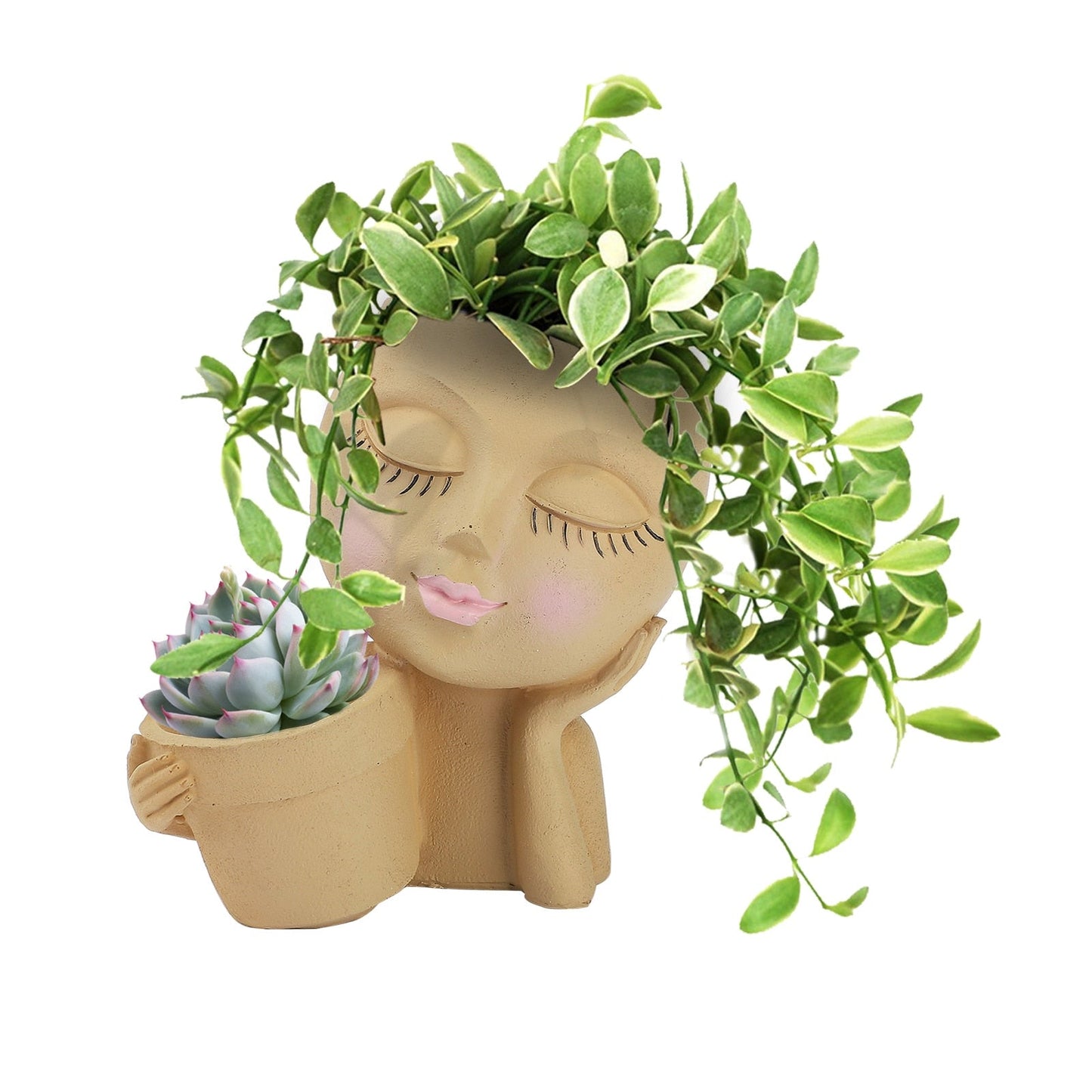 Rynx | Cute Little Girl With Her Pot Flower Planter