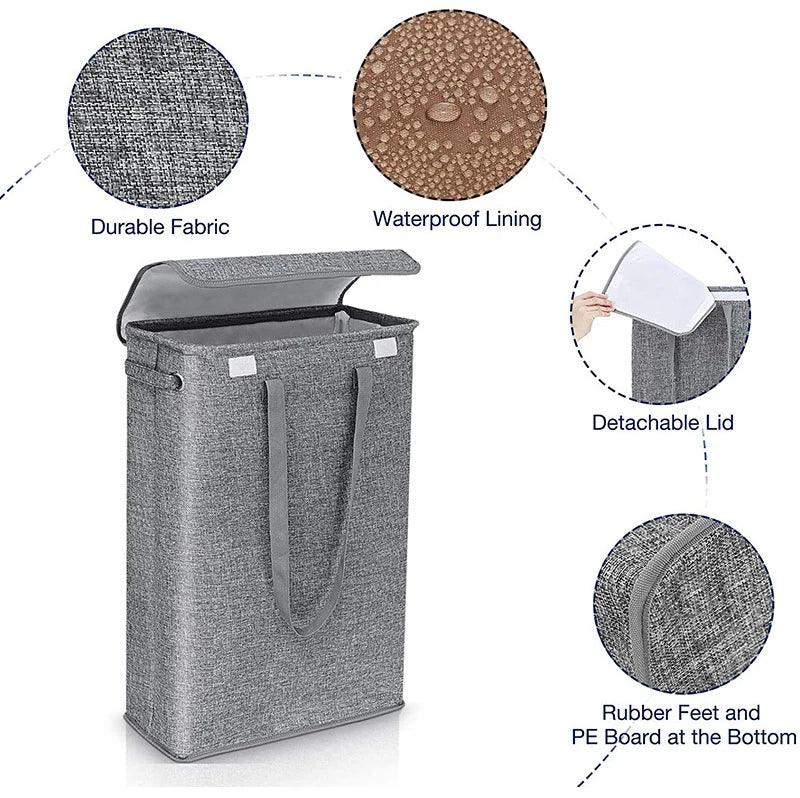Rynx | Stylish waterproof foldable laundry basket - 45L capacity with lid