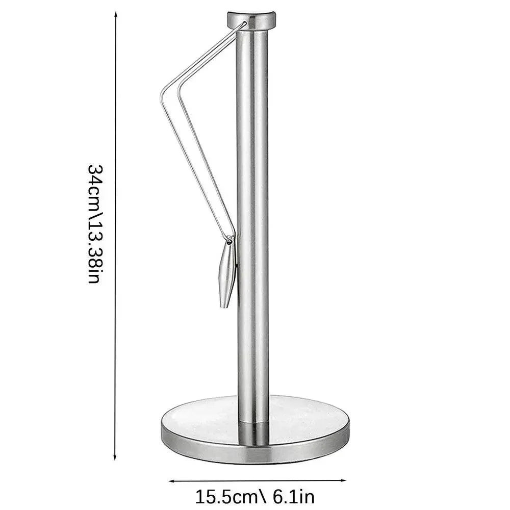 Rynx | Elegant kitchen roll holder made of stainless steel with dual mounting options