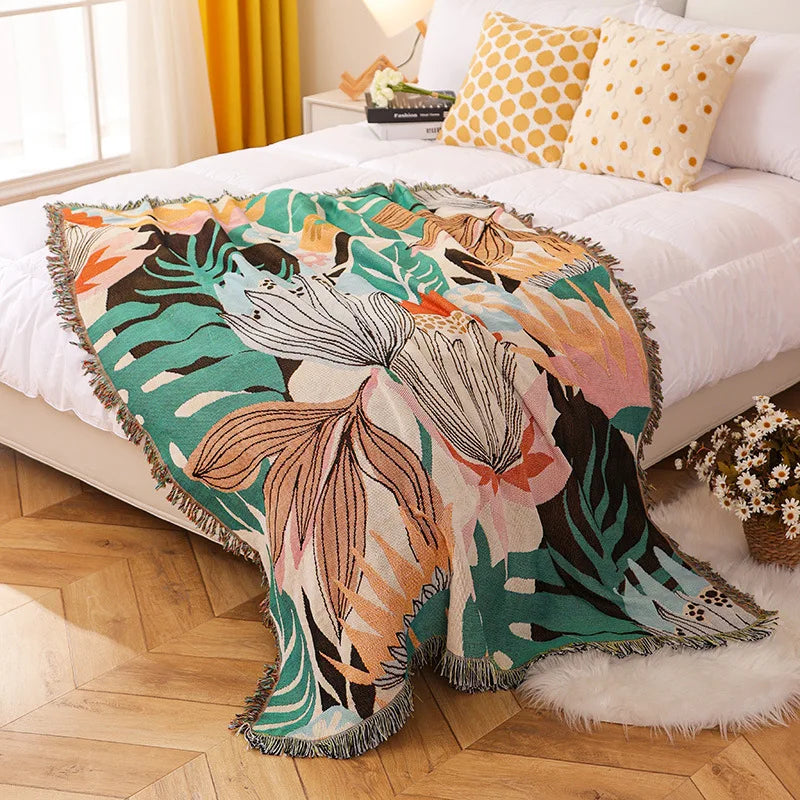 Rynx | Jungle Cats Woven Throw Blanket