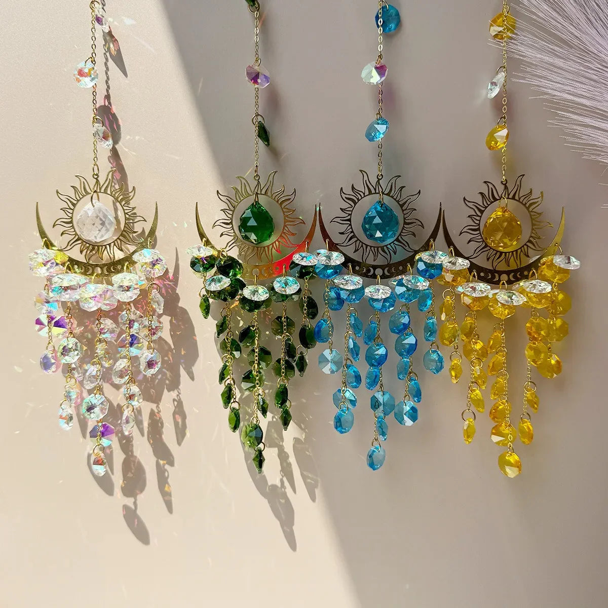 Rynx | Radiant Moonlit Quartz Prism Suncatcher