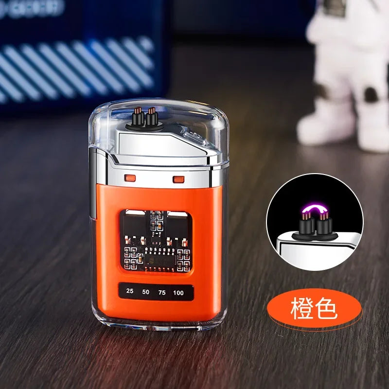 Rynx | Stylish USB Rechargeable Electric Lighter - Windproof Dual ARC Plasma Lighter for Men, Outdoor Camping Fire Starter Gadget
