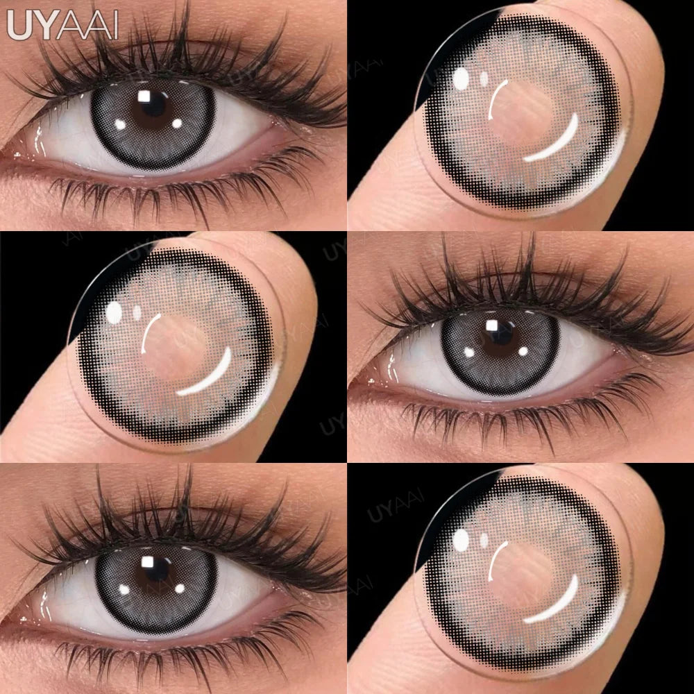 Rynx | 1 Pair Multi Contacts for Women y2k Korean Style Fashion Eye Lenses Blue Eye Color Contact Lens Purple Lenses Gray Natural Lens