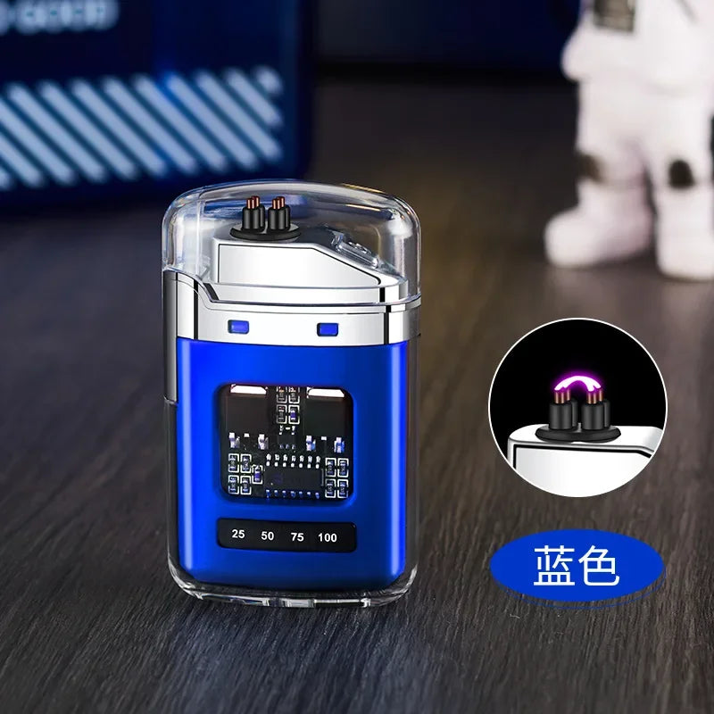 Rynx | Stylish USB Rechargeable Electric Lighter - Windproof Dual ARC Plasma Lighter for Men, Outdoor Camping Fire Starter Gadget