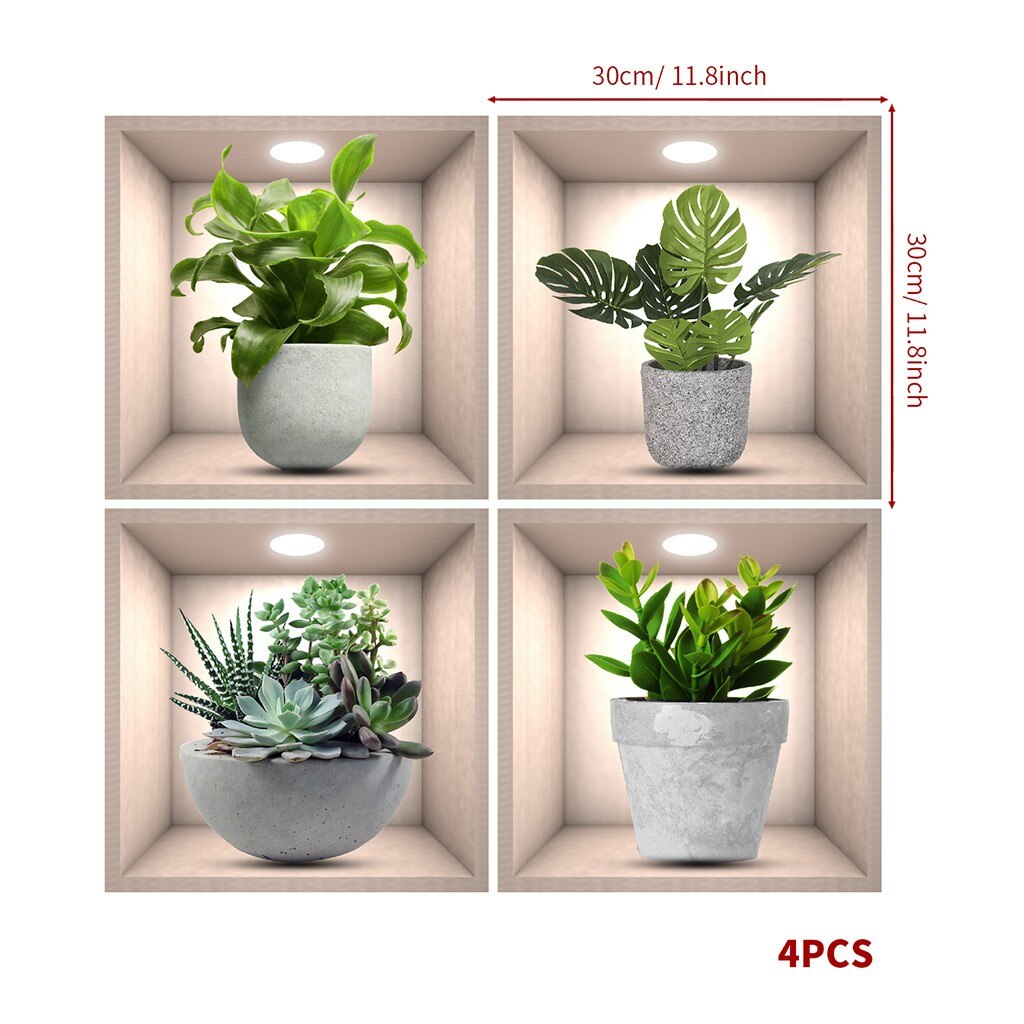 Rynx | Wall Decorative Potted Plant Stickers