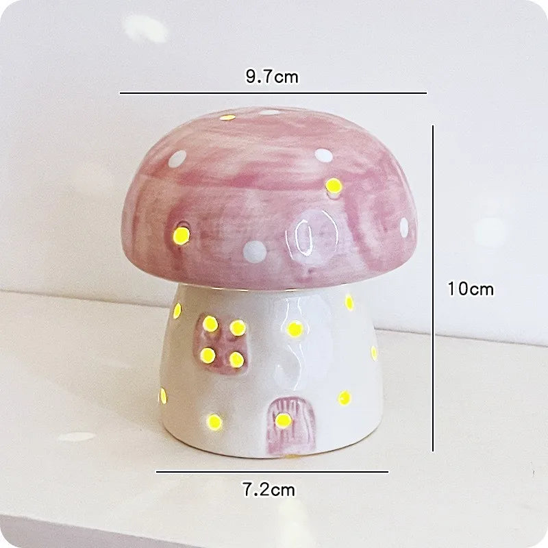 Rynx | Dreamy Mushroom Shape Ceramic Bedside Lamp
