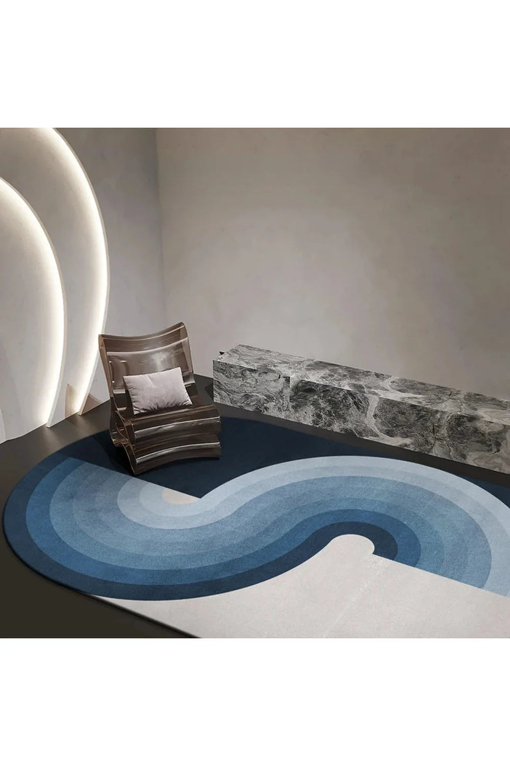 Rynx | Waves geometric rug