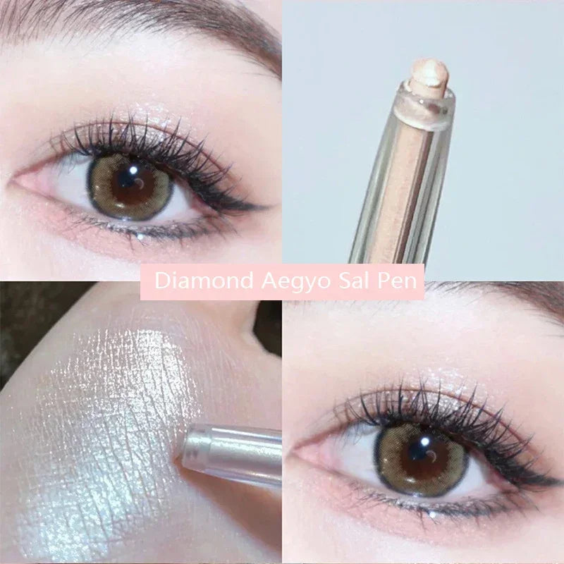 Rynx | Diamond Eyes Pencil Aegyo-sal Shiny Glitter Eyeshadow Pen Eyeliner Pearl Matte Highlight Pen Brightening Silk Worms Makeup Tool