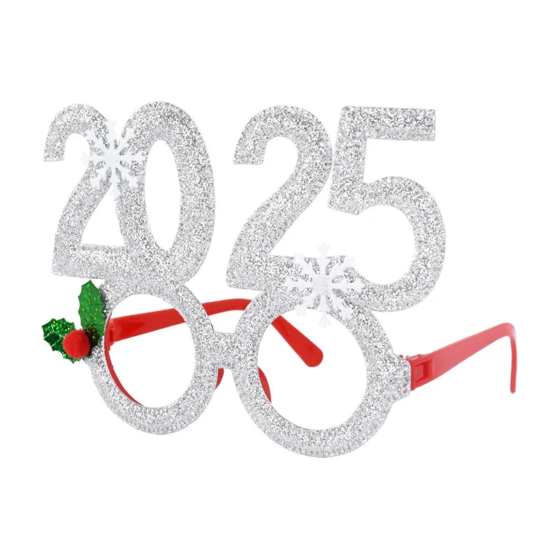 Rynx Christmas Photo Props Glasses Frames Headband Kids Adults New Year's Headwear Christmas Party Decoration Navidad Gift